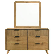 Bennett 6-drawer Bedroom Dresser and Mirror Set Light Oak - 222903M