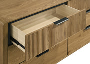 Bennett 6-drawer Bedroom Dresser Cabinet Light Oak - 222903