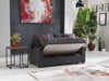 Bennett Love Seat (Nar Antrasit)/W S.Glory Gray Vynil - Gate FurnitureLoveseat