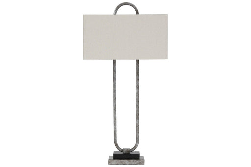 Bennish Antique Silver Finish Table Lamp - L208284 - Lara Furniture