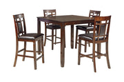 Bennox Brown Counter Height Dining Table and Bar Stools (Set of 5) - Lara FurnitureCounter Height Table