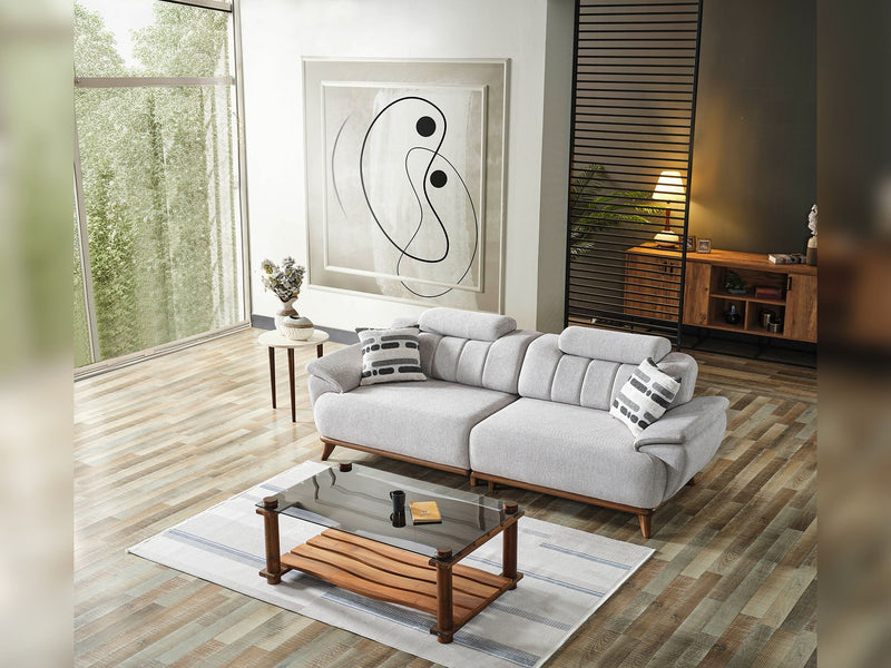 Bentley Convertible Sofa in Light Grey - 200-ELIF-BEN-A571-3