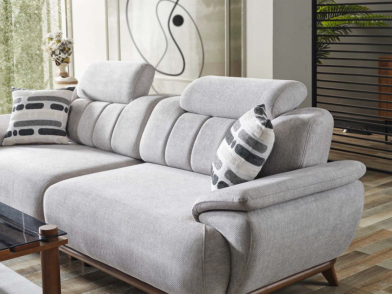 Bentley Convertible Sofa in Light Grey - 200-ELIF-BEN-A571-3