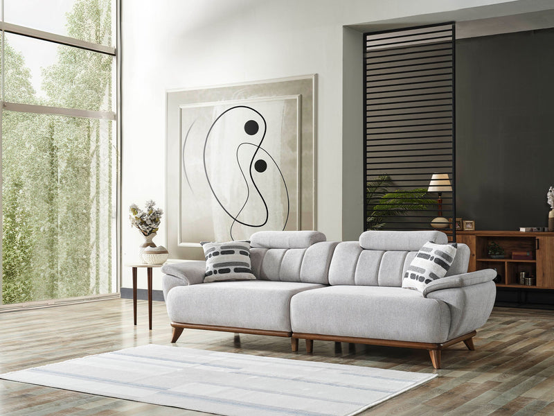 Bentley Convertible Sofa in Light Grey - 200-ELIF-BEN-A571-3