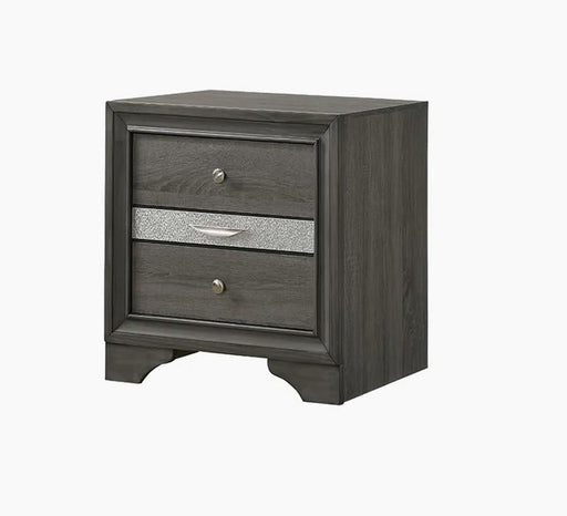 Berea - 2 Drawers Gray Nightstand - B364-N