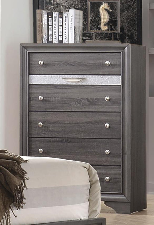Berea - 5 Drawers Gray Chest - B364-C