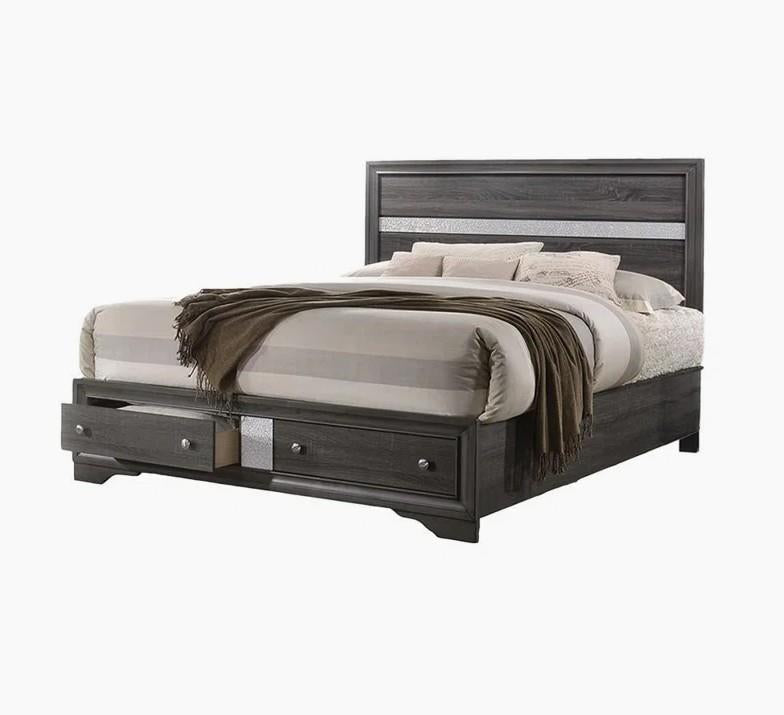 Berea - Gray Storage King Bed - B364-K-Bed