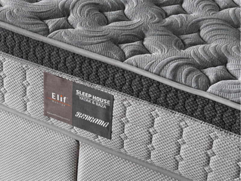 Bergama Storage Bed With Headboard - Twin in Dark Grey - 200-ELIF-BER-90-EY350-SB