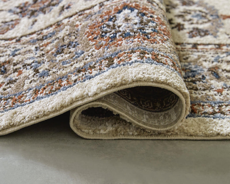 Beritham Blue/Brown/Beige Large Rug - R407261