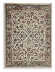 Beritham Blue/Brown/Beige Medium Rug - R407262