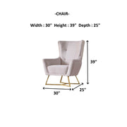 Berlin 3-pieces (Sofa & Loveseat & Chair)Livingroom Set Beige in Beige - 101-BER-LV925-321