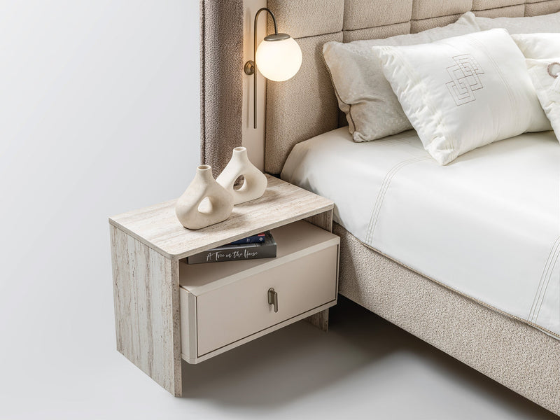 Bern Bedroom (Queen Frame With Headboard & Dresser With Mirror & 2 Nightstand) - 120-BERN-SET