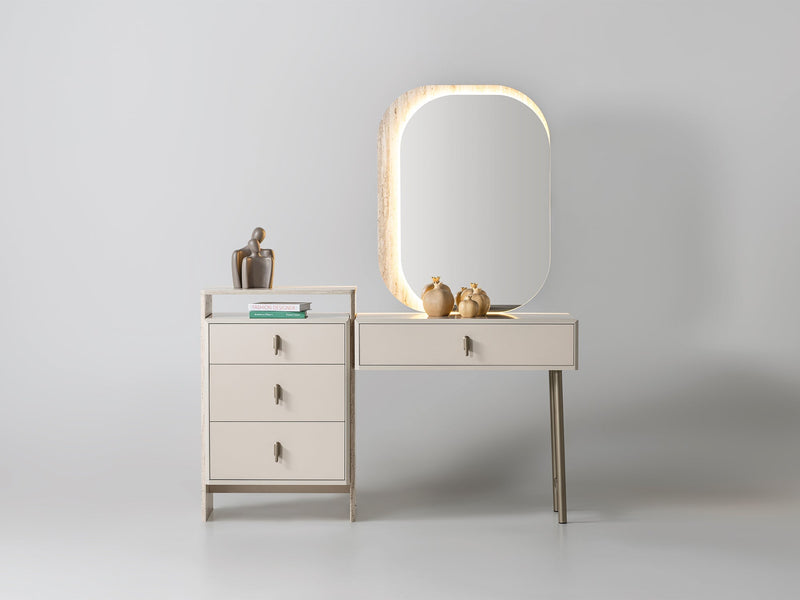 Bern Bedroom (Queen Frame With Headboard & Dresser With Mirror & 2 Nightstand) - 120-BERN-SET