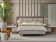 Bern Bedroom (Queen Frame With Headboard & Dresser With Mirror & 2 Nightstand) - 120-BERN-SET