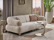 Bern Convertible Loveseat Cream in Cream - 101-BERN-PUK82015-2