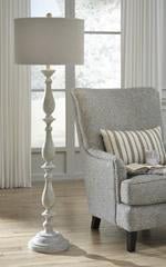 Bernadate Whitewash Floor Lamp - Gate FurnitureFloor Lamps