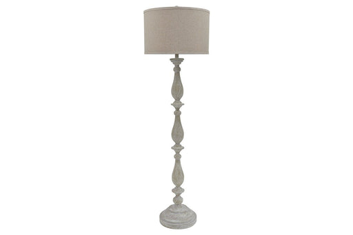 Bernadate Whitewash Floor Lamp - Gate FurnitureFloor Lamps