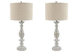Bernadate Whitewash Table Lamp (Set of 2) - Gate FurnitureTable Lamp Pair
