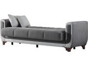 Berre Convertible Sofa Grey in Grey - 101-BER-DZ203-3