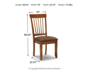Berringer Rustic Brown Dining Chair (Set of 2) - D199-01X2
