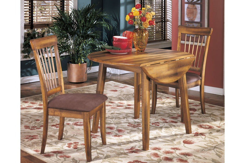 Berringer Rustic Brown Dining Drop Leaf Table - Lara FurnitureDining Table