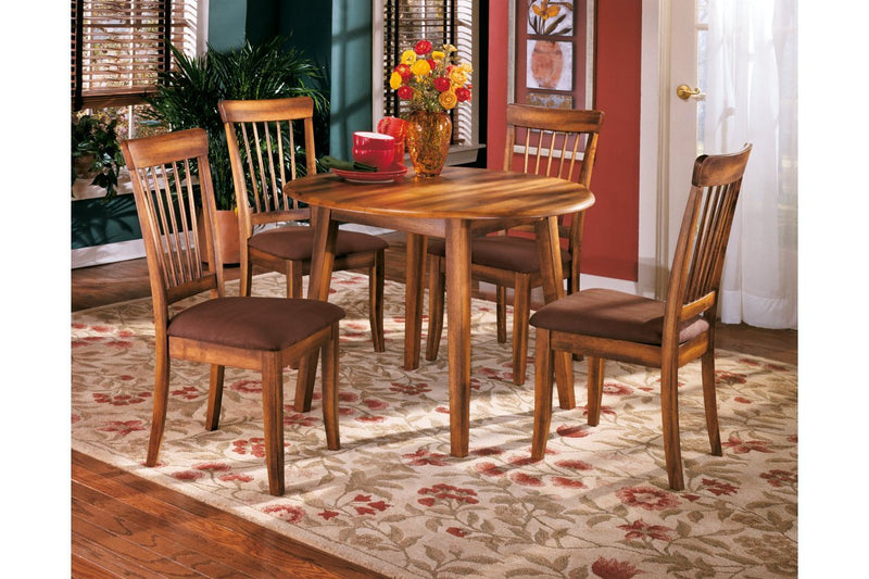 Berringer Rustic Brown Dining Drop Leaf Table - Lara FurnitureDining Table