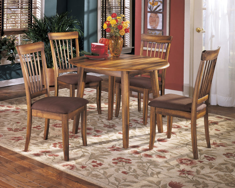 Berringer Rustic Brown Drop Leaf Dinette Set - Lara FurnitureDining Room Set