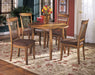 Berringer Rustic Brown Drop Leaf Dinette Set - Gate FurnitureDining Room Set