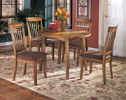 Berringer Rustic Brown Drop Leaf Dinette Set - Lara FurnitureDining Room Set