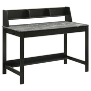 Besler 47-inch SmartTop Writing Desk with Shelf Grey Stone and Black - 801076