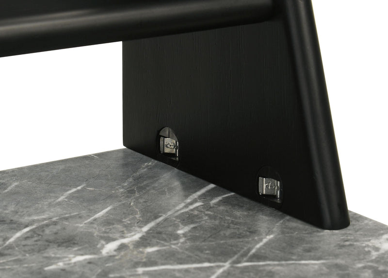 Besler 47-inch SmartTop Writing Desk with Shelf Grey Stone and Black - 801076
