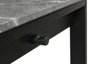 Besler 47-inch SmartTop Writing Desk with Shelf Grey Stone and Black - 801076