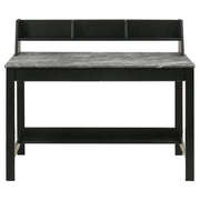 Besler 47-inch SmartTop Writing Desk with Shelf Grey Stone and Black - 801076