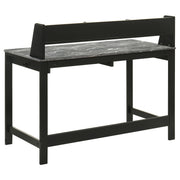 Besler 47-inch SmartTop Writing Desk with Shelf Grey Stone and Black - 801076
