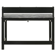Besler 47-inch SmartTop Writing Desk with Shelf Grey Stone and Black - 801076
