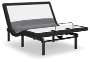 Best Base with Lumbar and Audio Charcoal Gray Queen Adjustable Base - M5X532