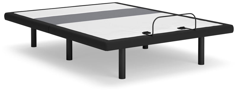 Best Base with Lumbar and Audio Charcoal Gray Queen Adjustable Base - M5X532