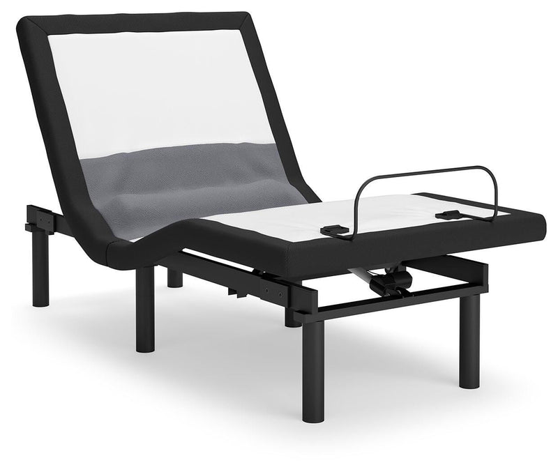 Best Base with Lumbar and Audio Charcoal Gray Twin XL Adjustable Base - M5X572