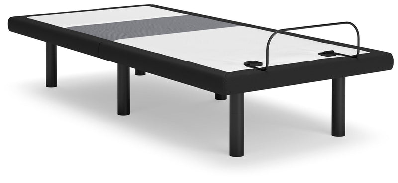 Best Base with Lumbar and Audio Charcoal Gray Twin XL Adjustable Base - M5X572