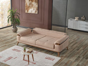 Beta 3-pieces (Sofa & Loveseat & Chair) Livingroom Set Beige in Beige - 101-BET-KAY065-321