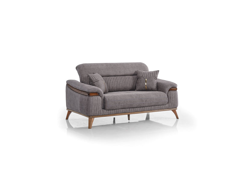 Beta 3-pieces (Sofa & Loveseat & Chair) Livingroom Set Fume in Fume - 101-BET-KAY375-321