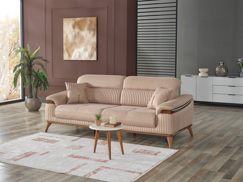 Beta Convertible Sofa Beige in Beige - 101-BET-KAY065-3
