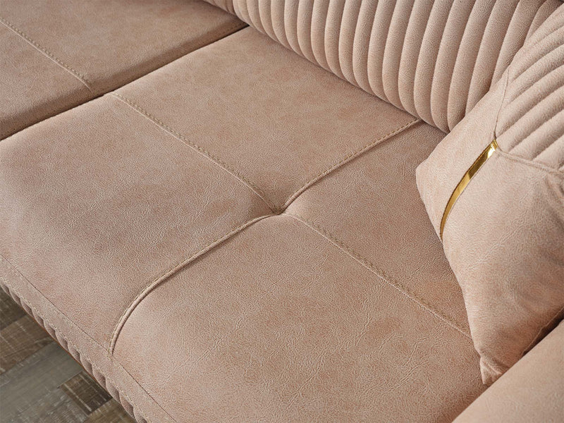 Beta Convertible Sofa Beige in Beige - 101-BET-KAY065-3