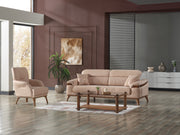 Beta Convertible Sofa Beige in Beige - 101-BET-KAY065-3