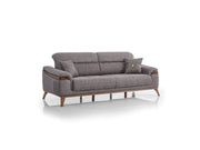 Beta Convertible Sofa Fume in Fume - 101-BET-KAY375-3