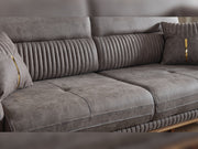Beta Convertible Sofa Fume in Fume - 101-BET-KAY375-3