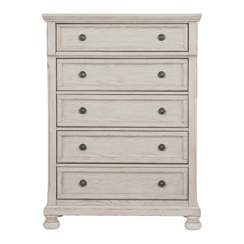 Bethel Wire Brushed White Sleigh Storage Platform Bedroom Set - Lara FurnitureBedroom Set