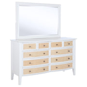 Bexhill 10-drawer Dresser and Mirror White - 223473M
