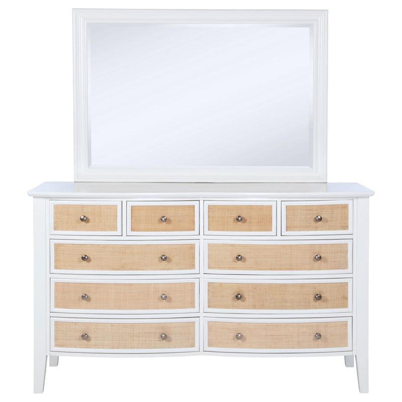Bexhill 10-drawer Dresser and Mirror White - 223473M