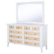 Bexhill 10-drawer Dresser and Mirror White - 223473M